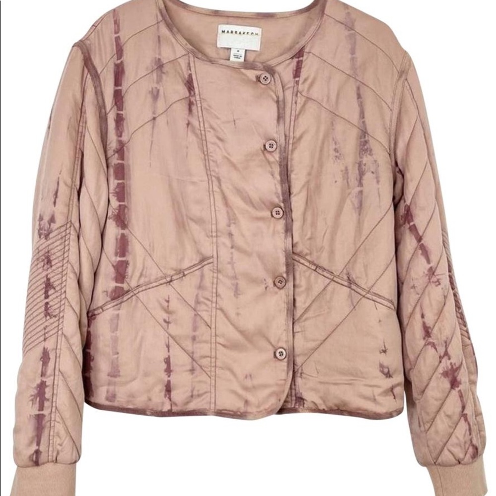 Anthropologie Marrakech Tie Dye Moto Jacket